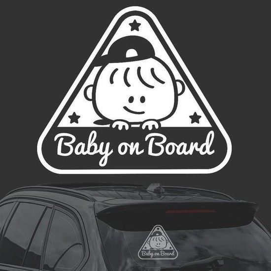 [JHQS78PZ_4B]Baby Board7 남자 화이트시트지 자동차스티커 (27144683A)