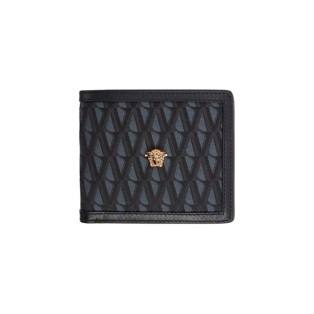 베르사체 베르사체 블랙 라 메두사 V 자카드 지갑 DPU2463 1A16242 TP872495170