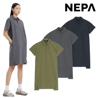 [롯데백화점] 네파 7L42862 여성 여름 컴포 시리즈 아이스 냉감 자외선차단 폴로 카라 원피스