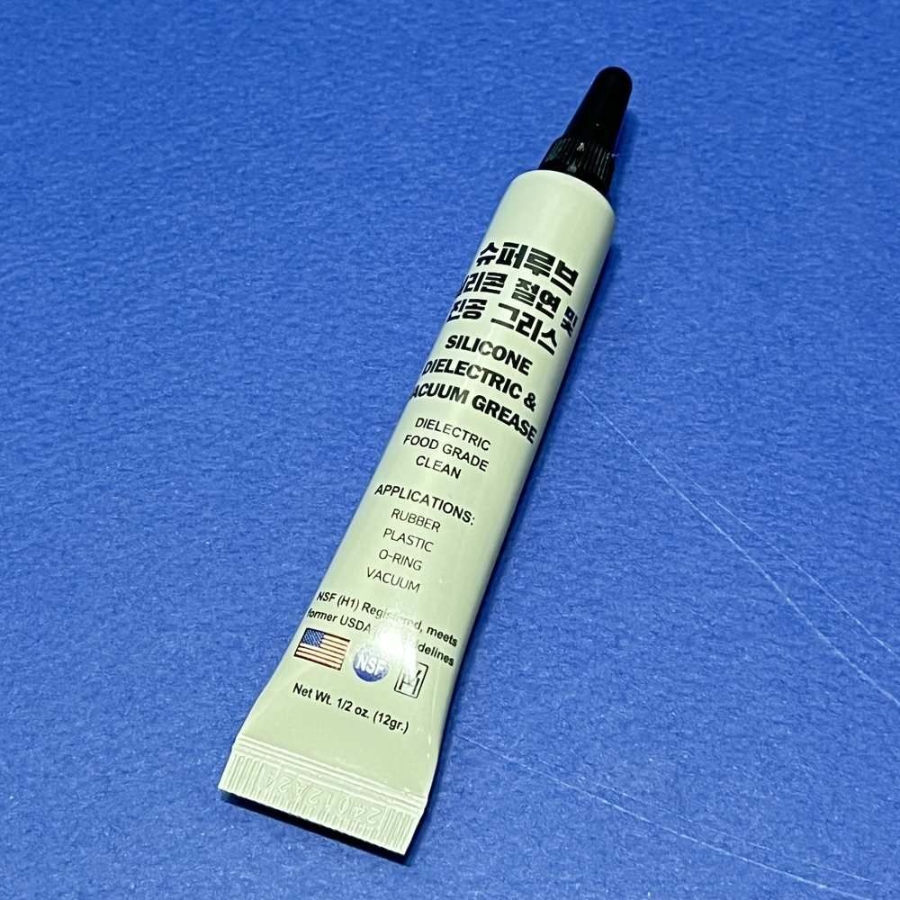 슈퍼루브 실리콘 구리스 12g 8281249 플라스틱 고무 윤활제 실란트 전기절연성 우수 내수성 산화안정성 내화학성