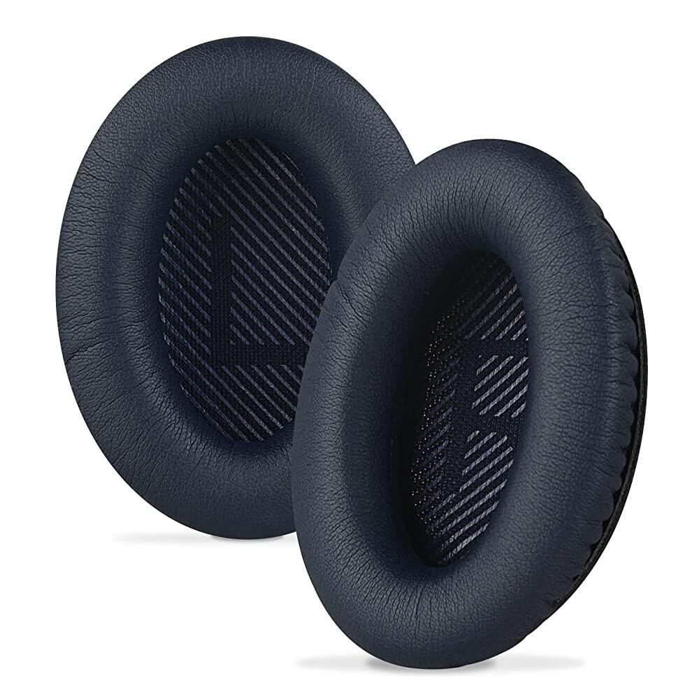 [해외] Bose QC45/QC35/QC35 ii/QC25/QC15, AE2/AE2i/AE2w SoundTrue SoundLink 어라운드 이어 헤드폰, 헤드셋 이어패드 단백질 가죽/미드나