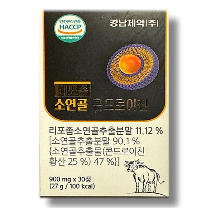 [건강나라] 경남제약 리포좀 소연골 콘드로이친 900mg30정