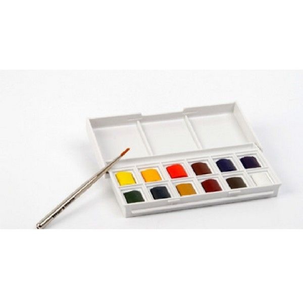 WINSORNEWTON 코트만 고체물감 12색 세트