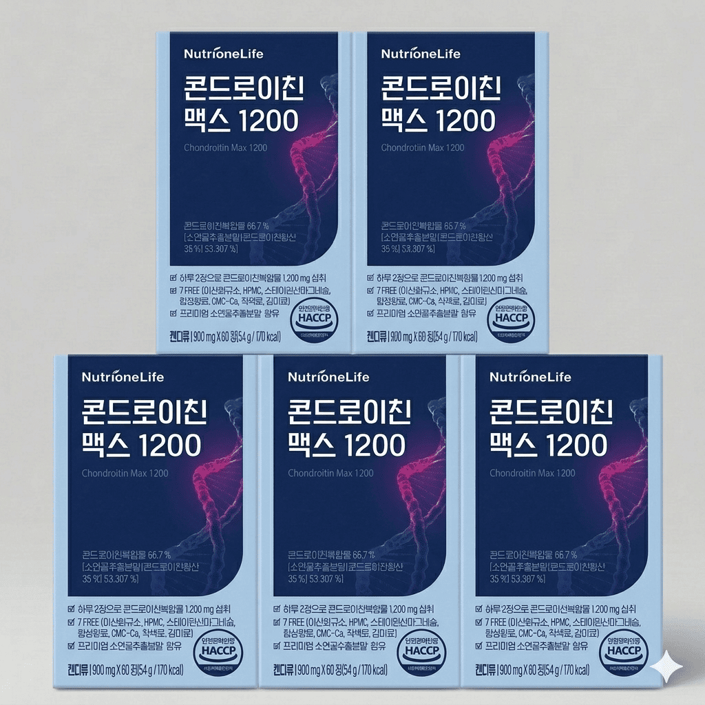 뉴트리원라이프 뉴트리원 콘드로이친 맥스 1200 900mg 60정 5세트