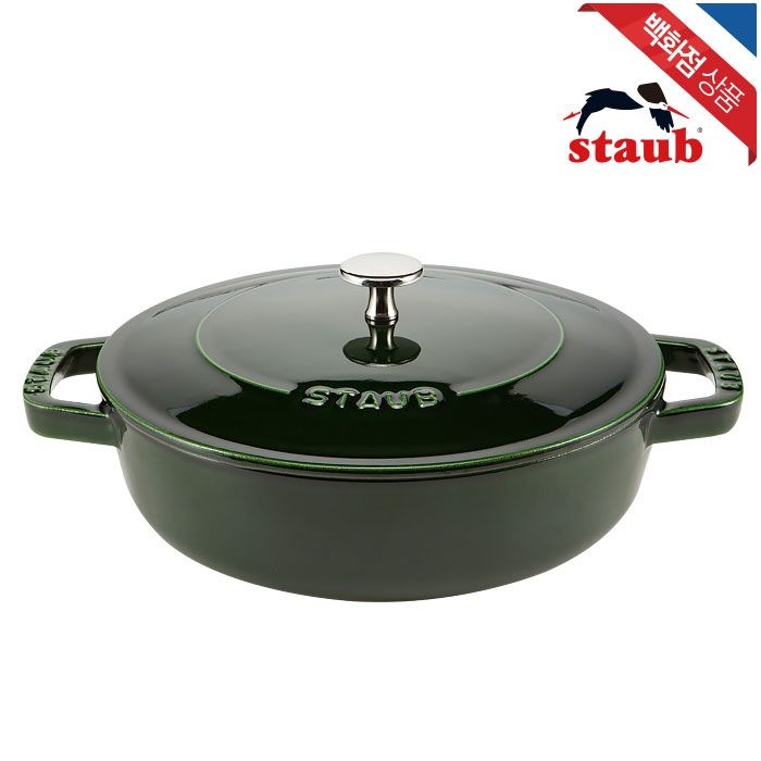 [롯데백화점] 스타우브 [고깔 손잡이 증정] 시스테라 전골냄비 24cm 바질 (ST2612485)
