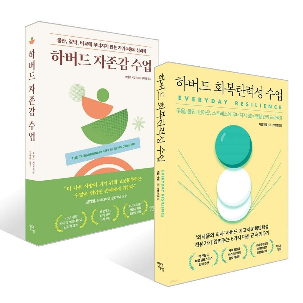 로날드 시걸, 게일 가젤 하버드 회복탄력성 수업 + 하버드 자존감 수업 세트