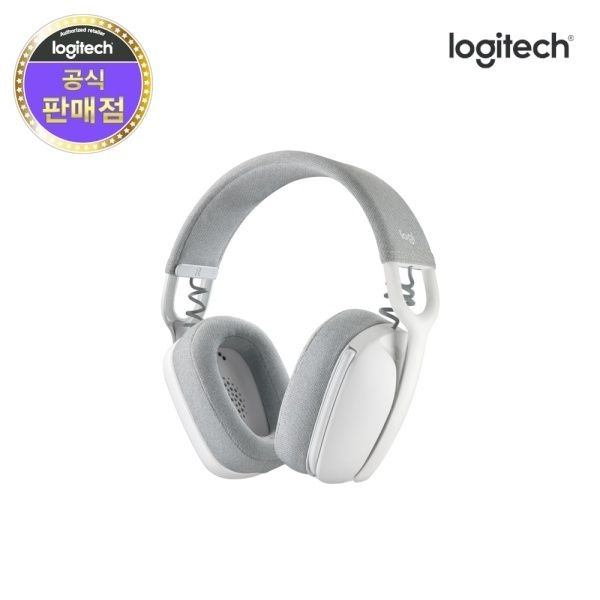 로지텍 헤드셋 ZONE VIBE 100 존바이브 100 오버이어 무선 헤드셋 오프화이트