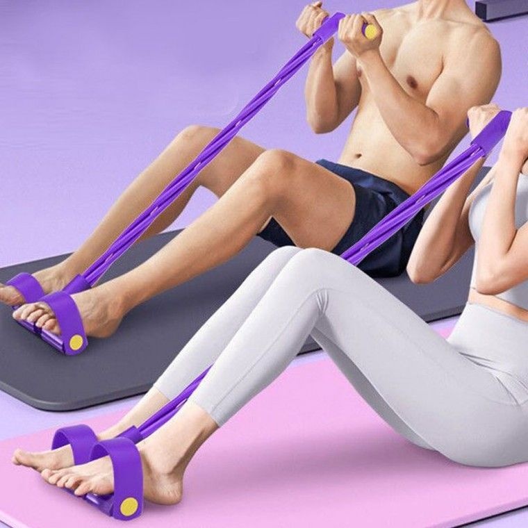 황용토이 밴드 복근 튜빙 헬스 운동 4줄 용품 4줄밴드 근력