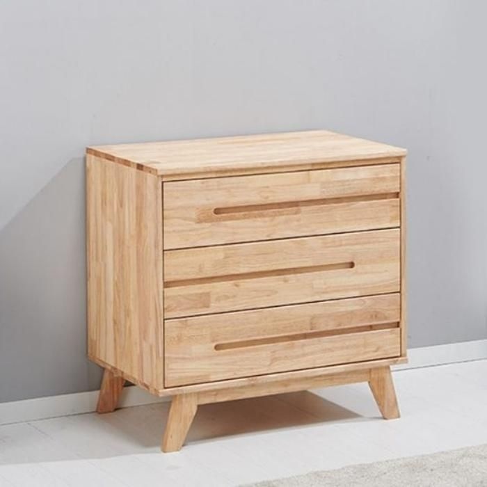 [패션플러스][주식회사 브이와이][JHL0382Q_51AN]고무나무원목 18T 800 다용도 3단 수납장 (29909227A)