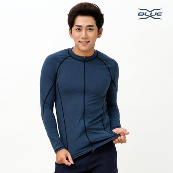 [리디아넬] XBLUE 남자 긴팔 집업 래쉬가드 N71702 남성복 스포츠 (37864098A)