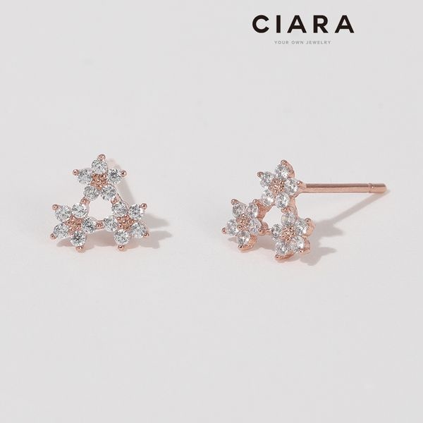 씨아라 [하프클럽]CIARA 14K Jenne 뜨레 데이지 풀샤이닝 귀걸이(GoldPlated)