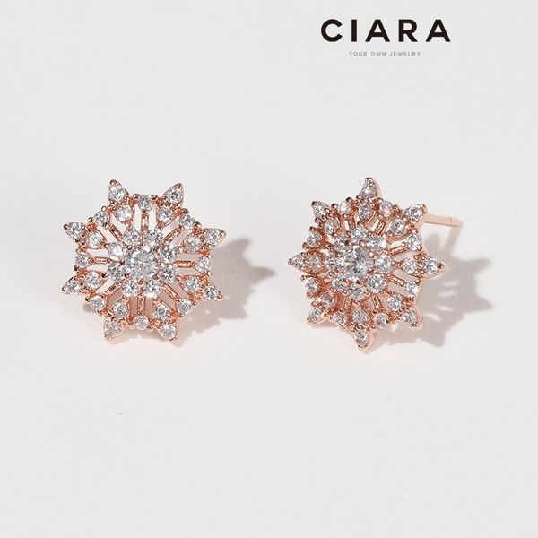 씨아라 [하프클럽]CIARA 14K Jenne 아이스 크리스탈 샤이닝 귀걸이(SilverPin)