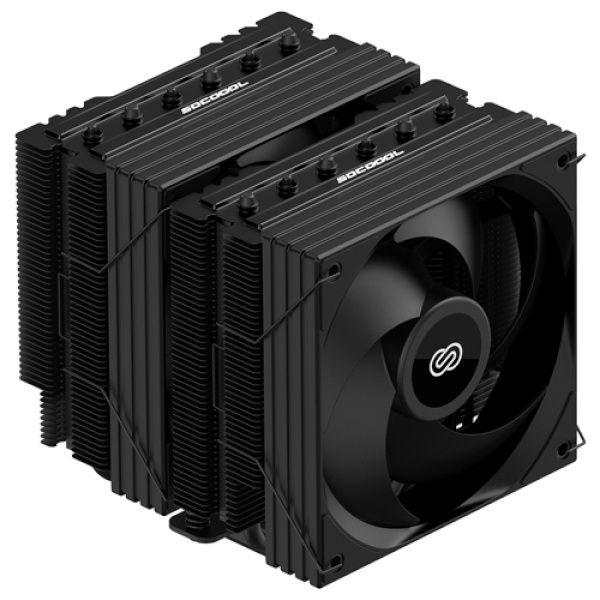 3RSYS Socoool RC1400N 쌍철봉 QUIET CPU쿨러 블랙