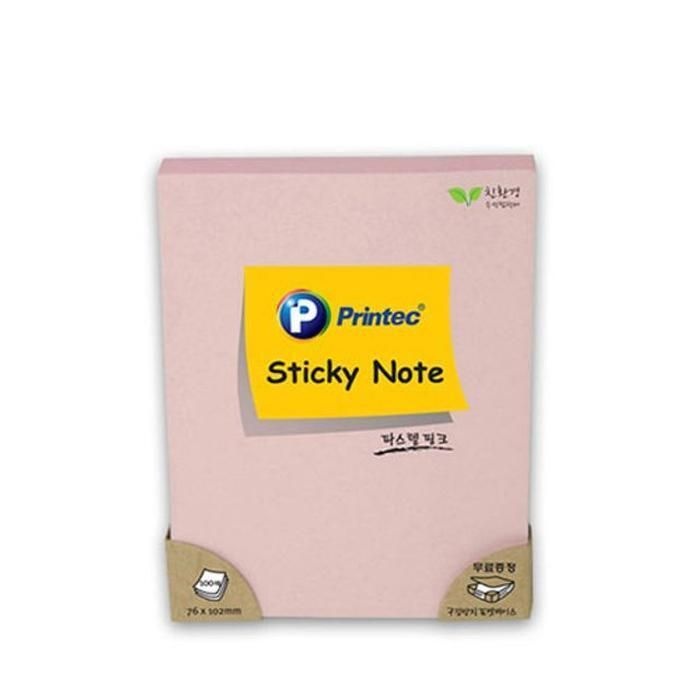 [패션플러스][주식회사 브이와이][JHQRGWTG_4B]스티키노트 텔핑크 76X102 76102P 3개 (24494403A)