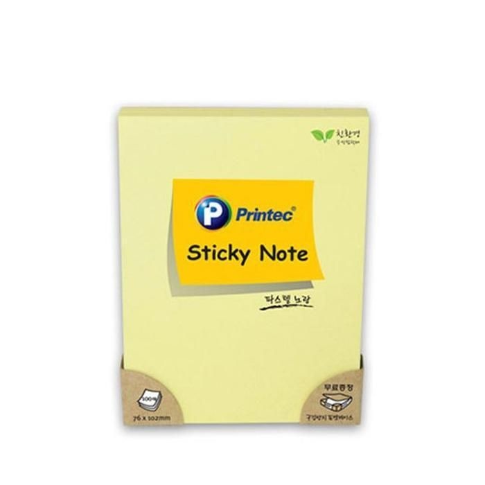 [패션플러스][주식회사 브이와이][JHQRGWTD_4B]스티키노트 텔노랑 76X102 76102Y 3개 (24494306A)