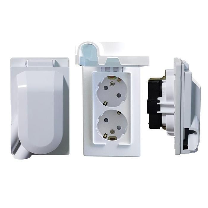 [패션플러스][주식회사 브이와이][JH75547V_52CE]일신 콘센트 표준 방적덮게형 매입2구 (31361136A)