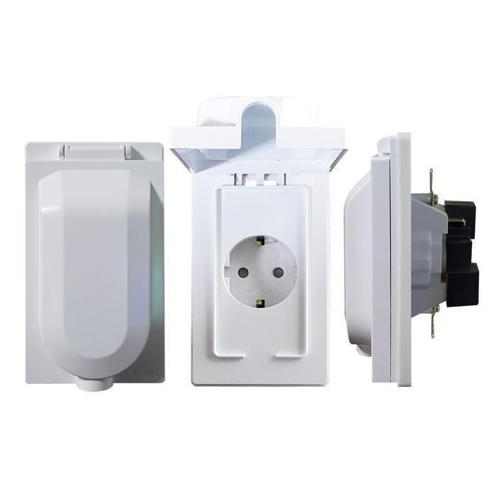 [패션플러스][주식회사 브이와이][JH75547U_52CE]컨센트 표준 방적덮게형 콘센트 매입1구 (31361130A)
