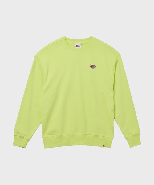 디키즈 dickies 프렌치 테리 릴렉스드 스몰 자수 로고 크루넥 Daiquiri Green