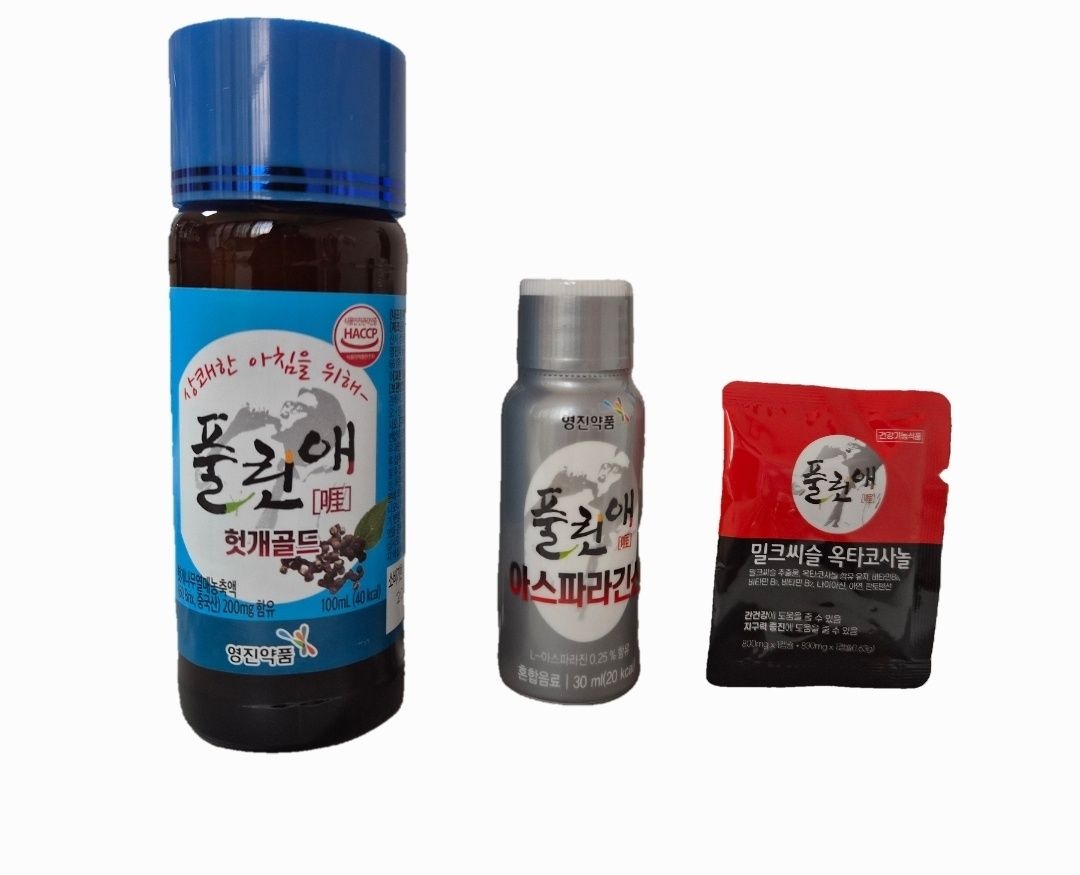 풀린애 피로회복제1세트/ 헛개골드 녹용골드 아르기닌 아스파라긴산 밀크씨슬옥타코사놀
