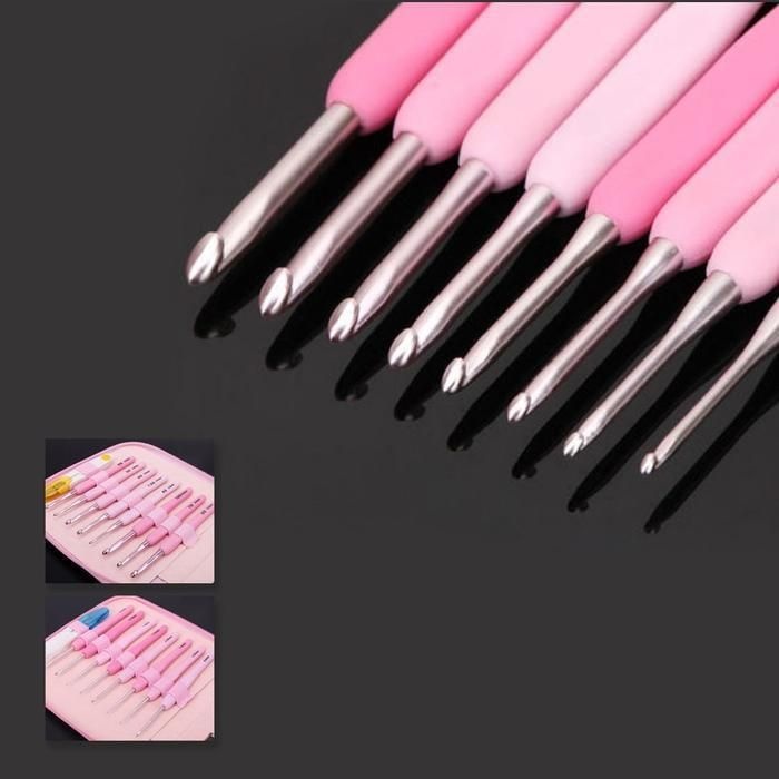 [패션플러스][주식회사 브이와이][JHL63084_51AG]핑크 코바늘세트 뜨개질 도구 레이스용 (29914126A)