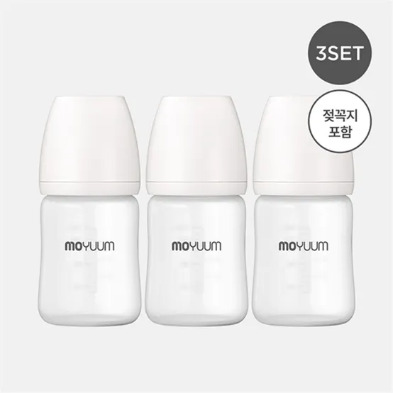 실리콘 코팅 유리젖병 150ml 트리플팩