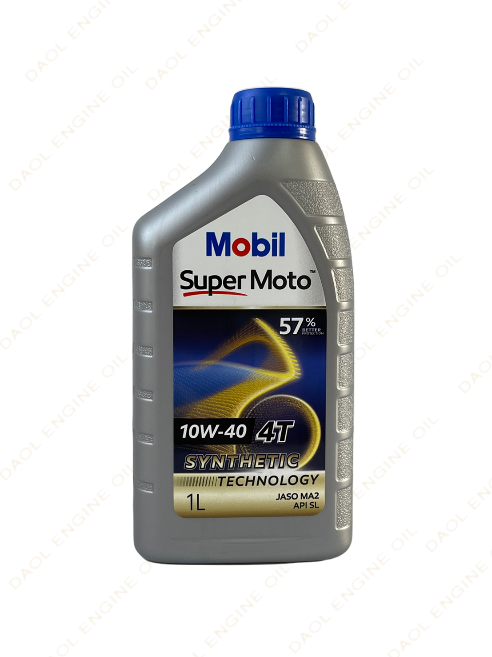 모빌 슈퍼모토 4T 10W40 1L, 오토바이 엔진오일, 57% 강화된 보호력, 100%합성오일