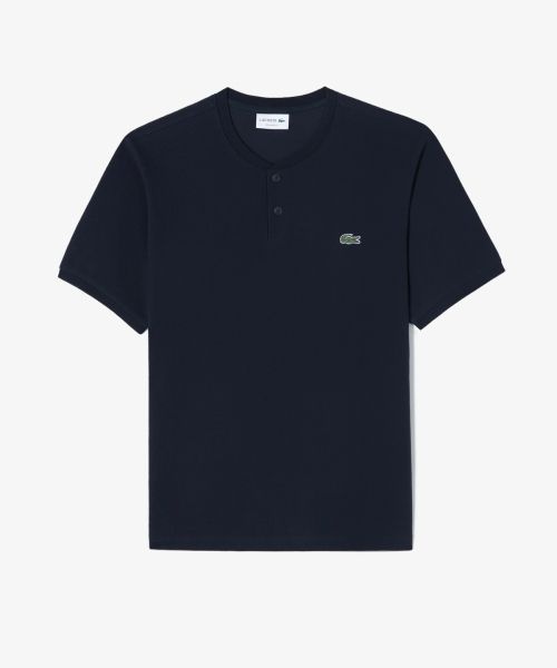 LACOSTE 라코스테 남성 헨리넥 와플 반팔 티셔츠 TH104E-56G 166 92L713 27K391