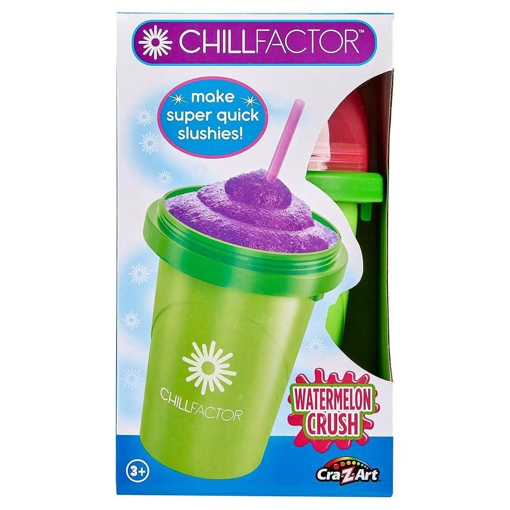 Cra-Z-Art [해외] Cra-Z-Art ChillFactor 오리지널 슬러시 메이커 컵 - 슈퍼 퀵 프로즌 슬러시, 스무디, 밀크셰이크, 쿨링 컵, 스푼 포함,