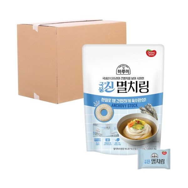 [박스] 동원 하루미 국물의신 멸치링 80g 24입