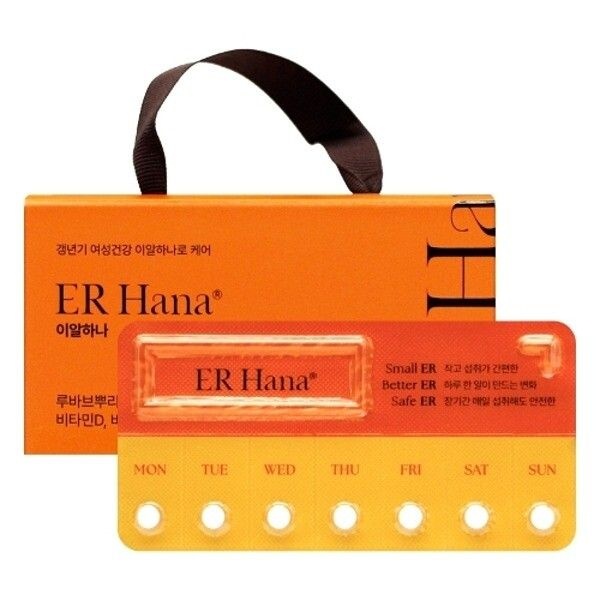 (주)한미양행/경기도 파주시 문산읍 통일로 1888번길 44-20 [기타 (패플)] 갱년기엔 이알하나 80mgX28정 / ERr731 갱년기 여성 영양제 루바브뿌리추출물 비타민D 비타민K_236