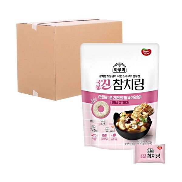 [박스] 동원 하루미 국물의신 참치링 80g 24입