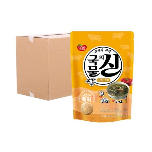[박스] 동원 국물의 신 쇠고기한알 4g 25입(파우치) 20입