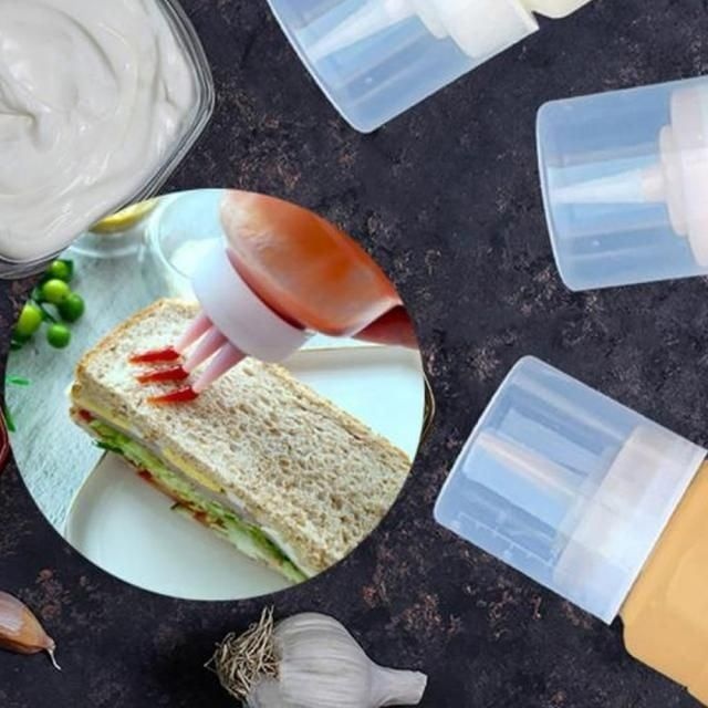 ALS 업소용 뚜껑 소스병 3구 400ml 중 ND