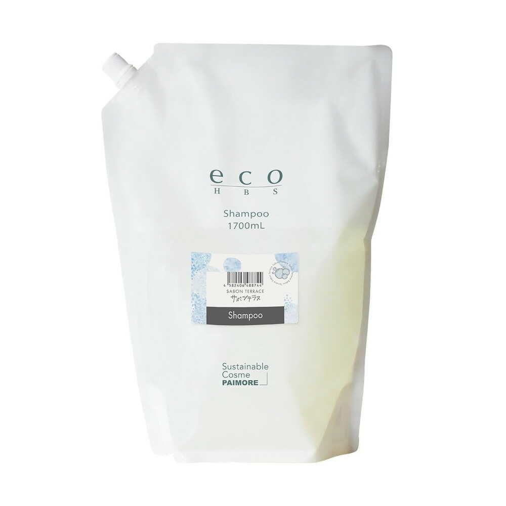 [해외] 파이 모어 에코 HBS 샴푸 리필 사봉 테라스 1700ml 살롱 보습 머릿결 윤기 미용실 기초 케어 일제 일본 헤어 관리 업