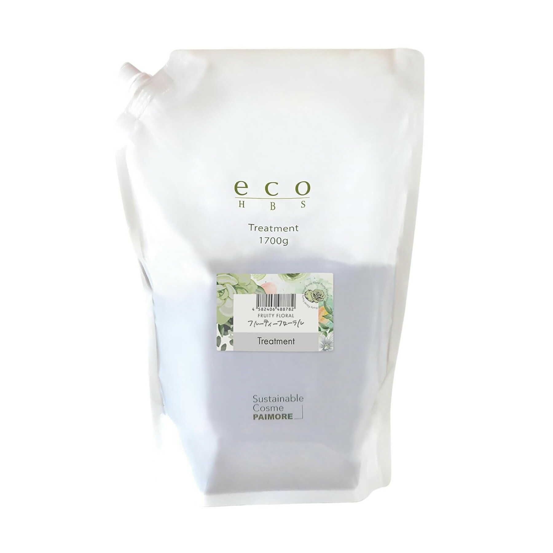 [해외] 파이 모어 에코 HBS 트리트먼트 리필 프루티 플로럴 1700g 일본 업소용 윤기 헤어 관리 머릿결 일제 살롱 미용실 기