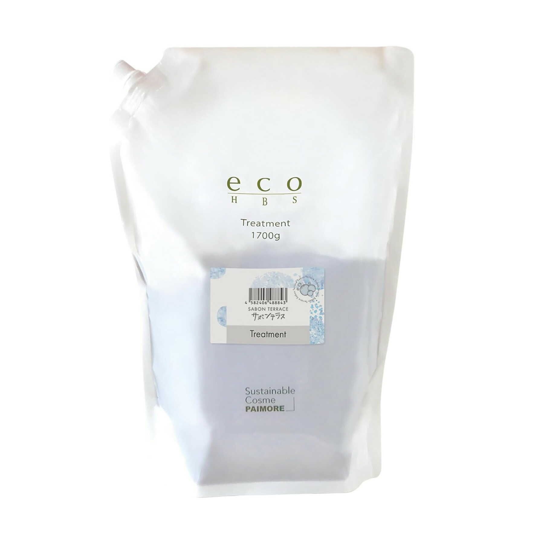 [해외] 파이 모어 에코 HBS 트리트먼트 리필 사봉 테라스 1700g 일제 미용실 기초 케어 헤어 관리 업소용 일본 윤기 머릿결