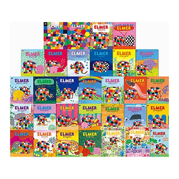 그레이트북스 [중고] [개똥이네](50일간 전집대여) 알록달록 엘머(세이펜 호환버전) :: 전(28권)(LD78)