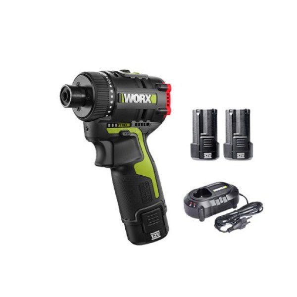 [해외] 웍스 WORX WU129 충전 드릴 드라이버 12V 배터리 2개