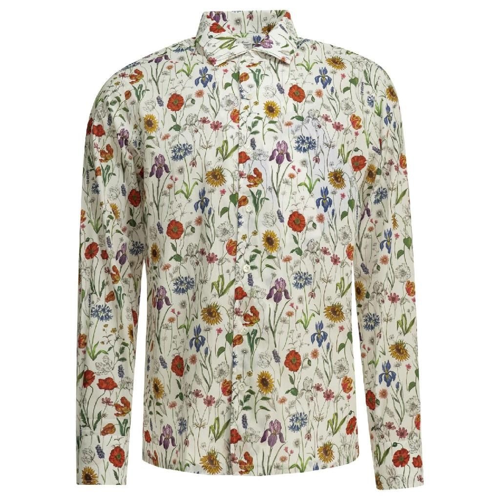 준야 와타나베 [해외] 준야와타나베 준야 와타나베 Casual floral shirt White WQ-B013-S261 WH/RD/PRPL/BLU [관부가세포함]