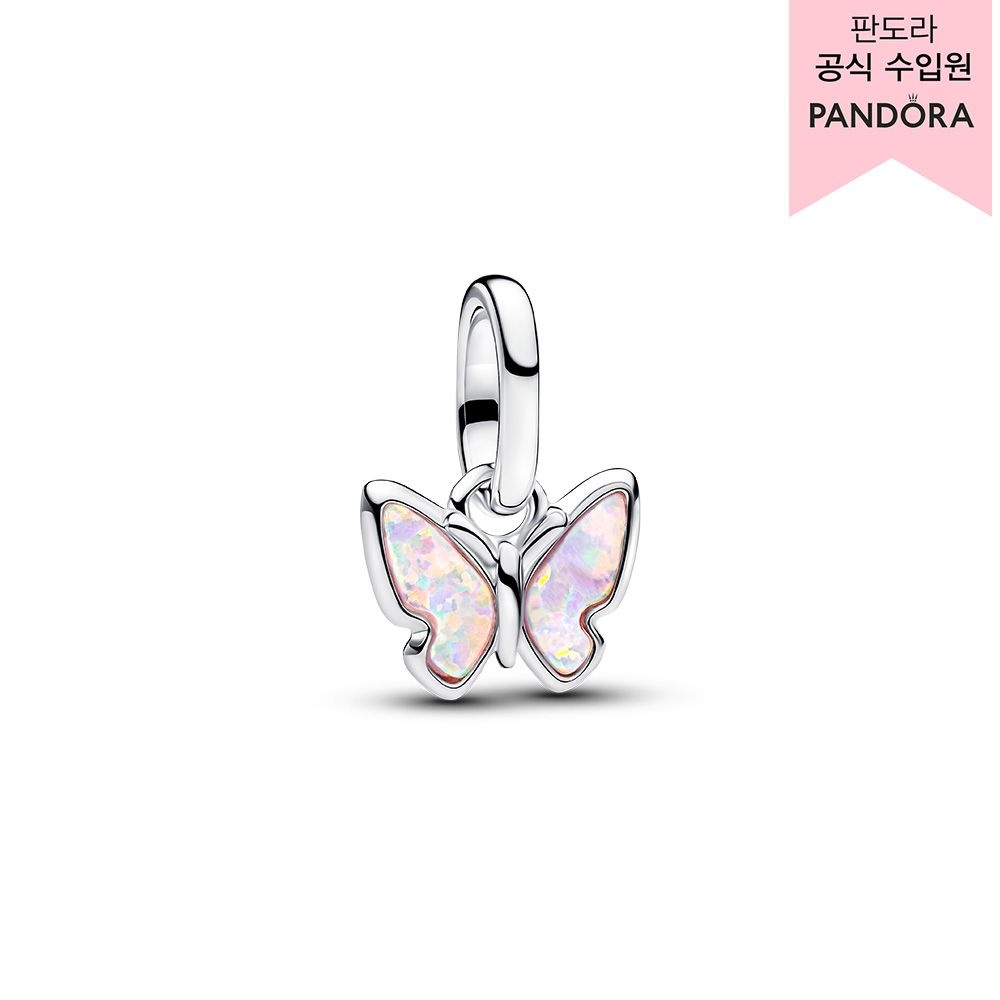 [롯데백화점] 판도라 [백화점 보증서 제공] 핑크 버터플라이 미니 댕글 참 793825C01