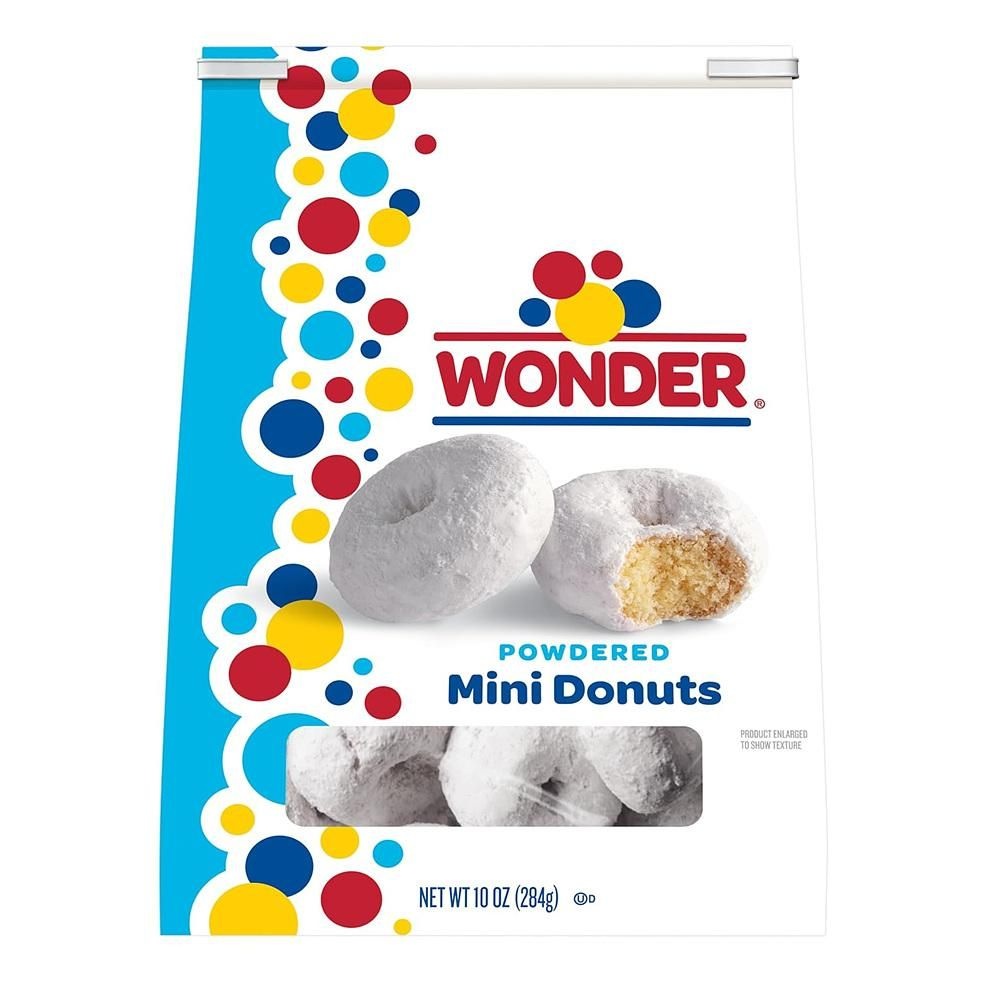 [해외] Wonder 파우더 미니 도넛 284g 4팩 Wonder Powdered Mini Donuts, Shareable Powdered Donuts, 10 oz Bag