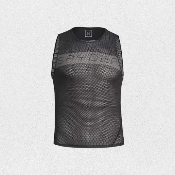 스파이더 <매장정품> 스파이더 SPYDER 남성 사이클 프로웹 레터링 슬리브리스 베이스레이어 SPHPCNSL501MBLK V1SPFE 1432922