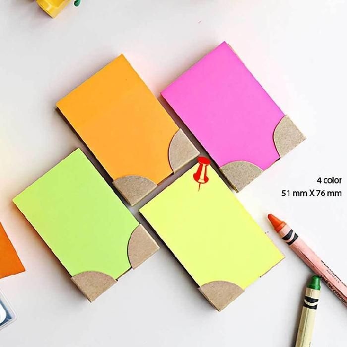 [패션플러스][주식회사 브이와이][JHQRV8BT_4B]프린텍 메모지 형광 51x76mm 100매 메모지 (25580558A)