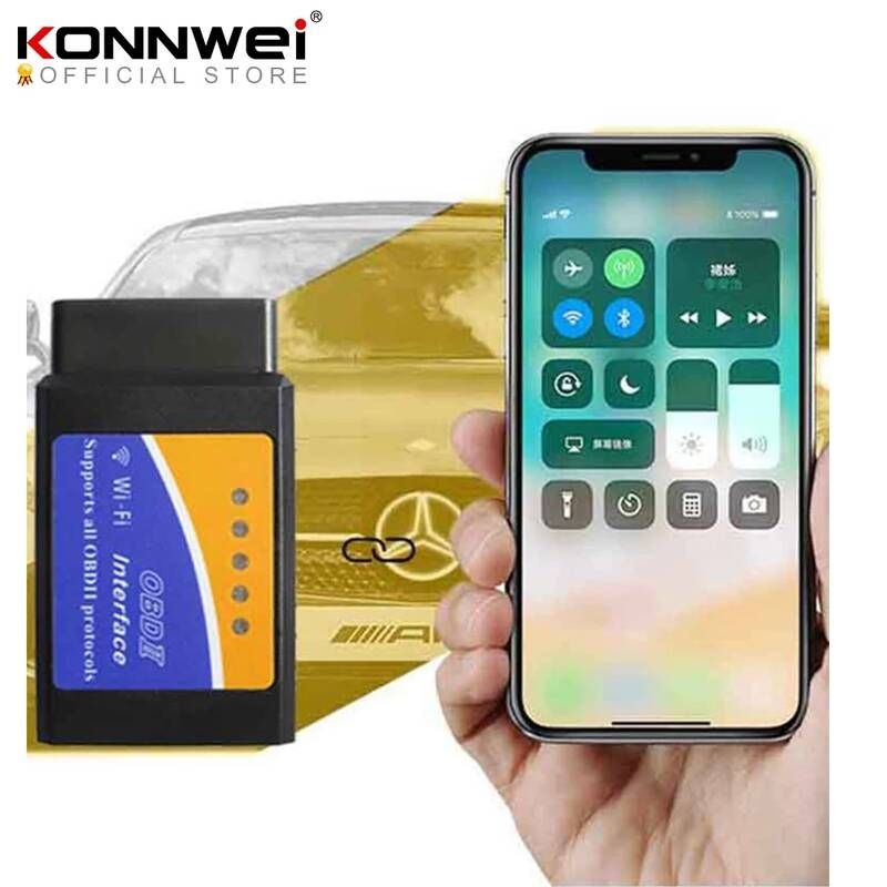 UnKnown [해외] 자동차 스캐너 차량 점검기 진단기 ELM327 Wifi V1.5 PIC18F25K80 칩 코드 리더 ELM 327 OBD 2 자동 IOS Android WI-FI ODB2 진단 도