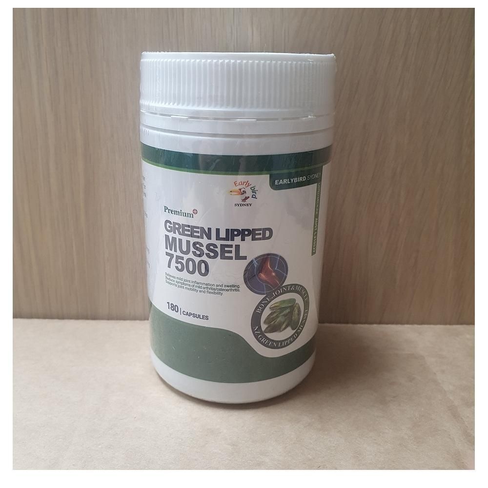 얼리버드 [해외] 얼리버드 초록입홍합 7500 180정 1팩 Early Bird GREEN LIPPED MUSSELL 7500 7500mg 180caps