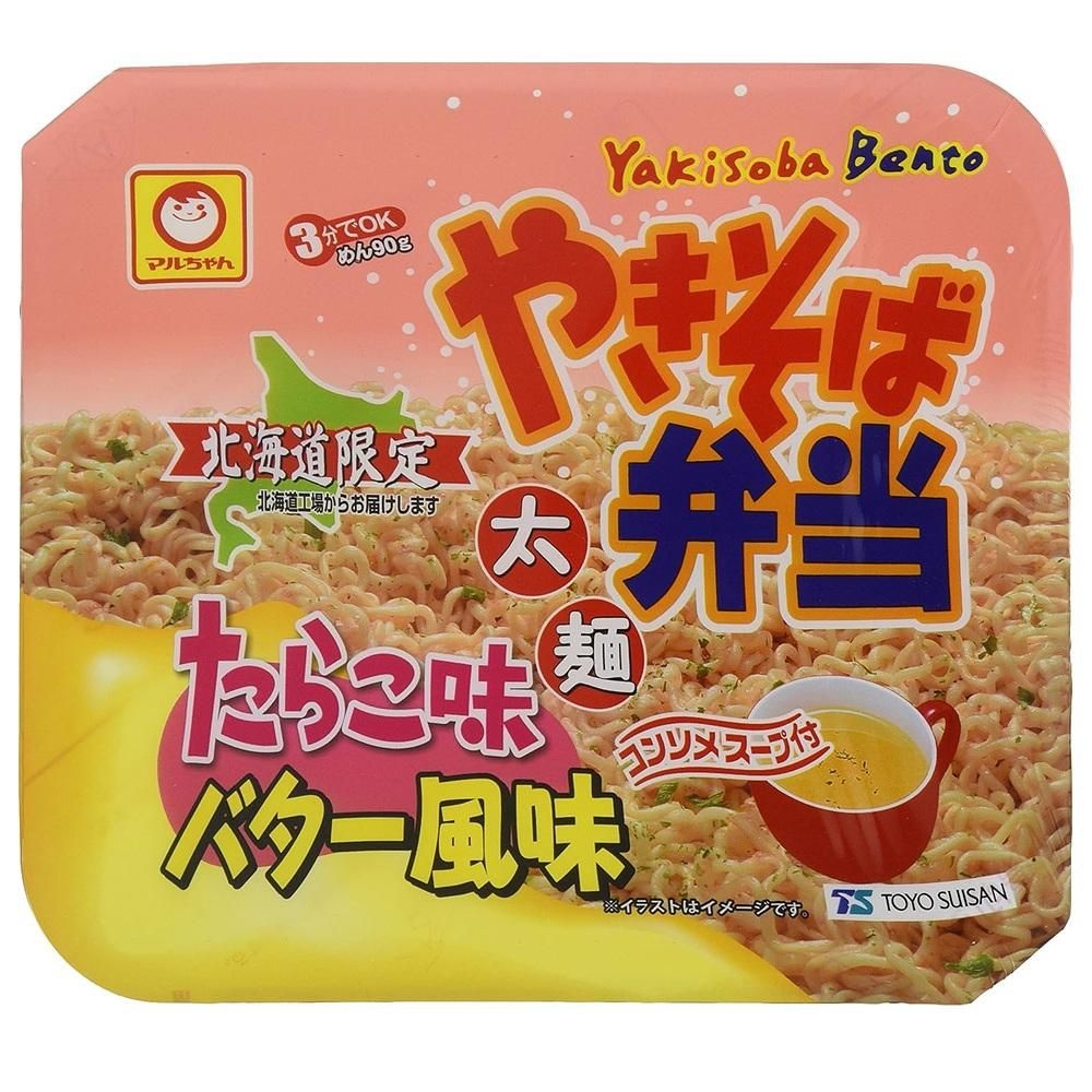 Maru-chan [해외] Maru-chan 야끼소비 111g 12개입 1팩 버터 Maruchan [Hokkaido Limited] Yakisoba Bento Cod Roe Flavor