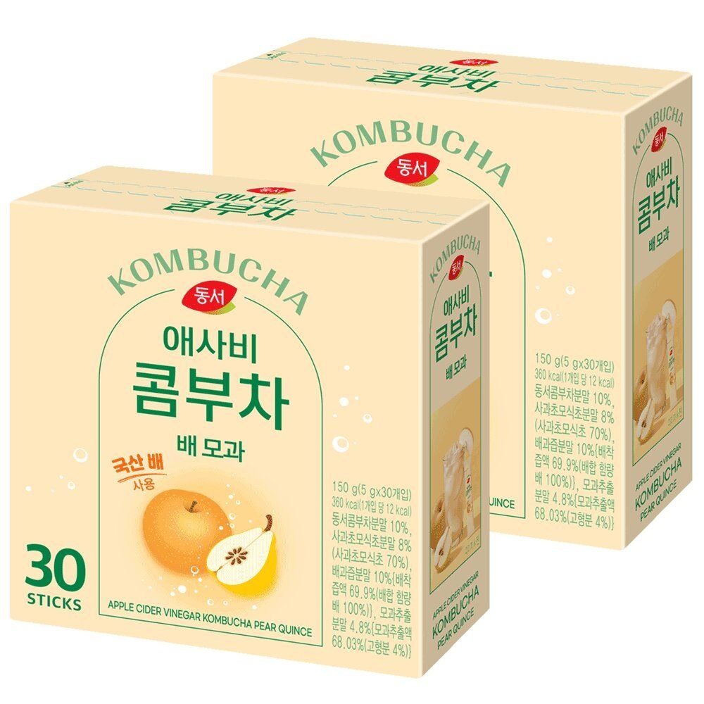 동서식품 동서 애사비 콤부차 배모과 30T X 2개