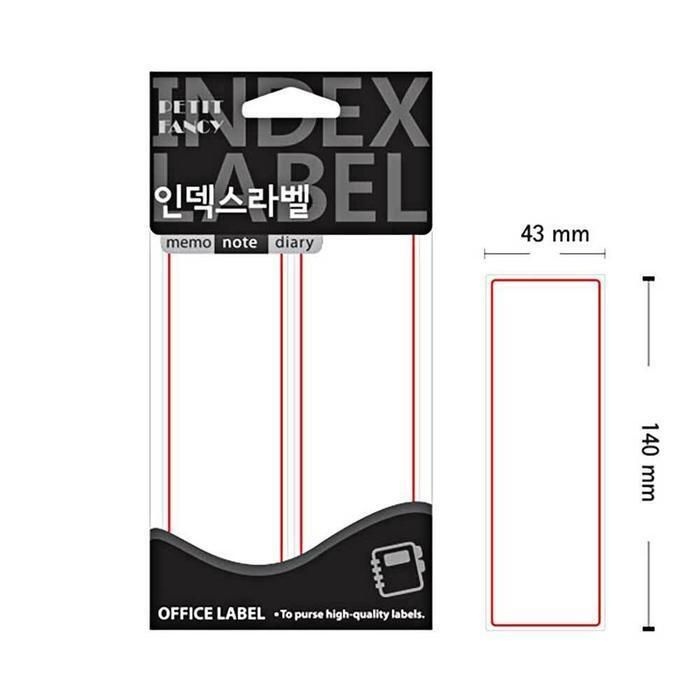 [패션플러스][주식회사 브이와이][JHQRV9RH_4B]일반 적색 204R 43x140mm 견출라벨지 (25594632A)