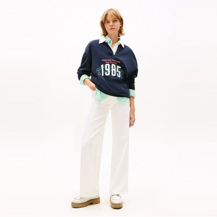 [공식][정상가:189,000원] 클레어 와이드 화이트 데님 팬츠 T32G1NEW35TWT11D0