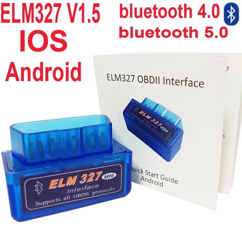 UnKnown [해외] 자동차 스캐너 차량 점검기 진단기 Ios Android Bluetooth 미니 ELM 327 V1.5 OBD OBD2 ELM327 블루투스 코드 리더